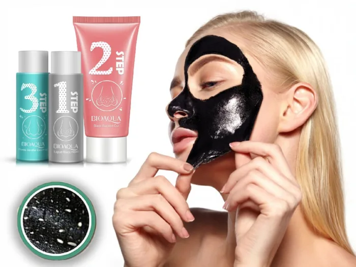 ⁦مجموعة بايو أكوا BIOAQUA لإزالة الرؤوس السوداء 3 خطوات⁩ - الصورة ⁦3⁩