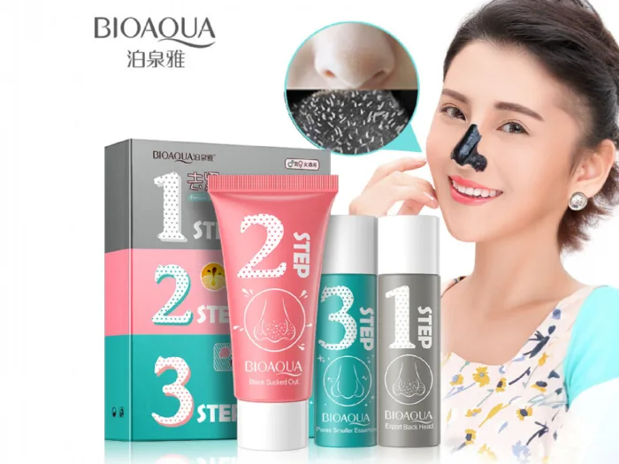 ⁦مجموعة بايو أكوا BIOAQUA لإزالة الرؤوس السوداء 3 خطوات⁩ - الصورة ⁦4⁩