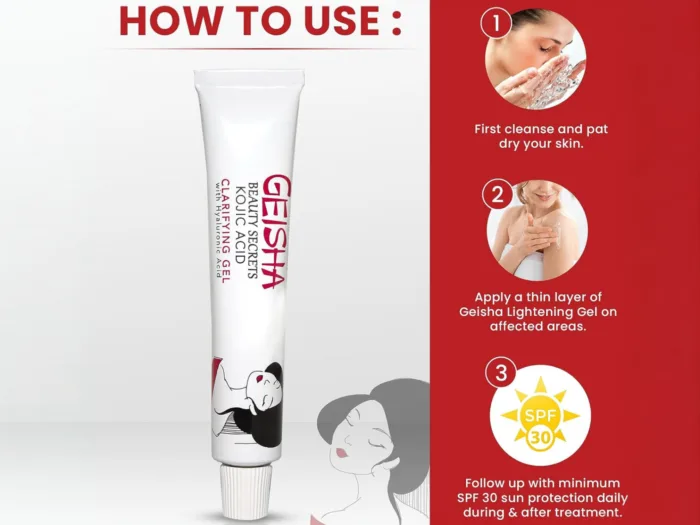 جل جيشيا لمعالجة تصبغات البشرة 2