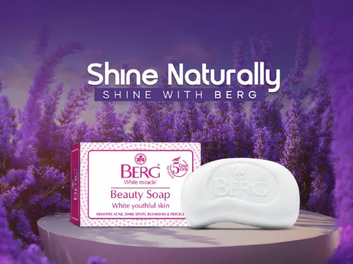 ⁦صابون بيرغ BERG للتجميل معجزة البياض لبشرة شابة ونضرة⁩ - الصورة ⁦3⁩