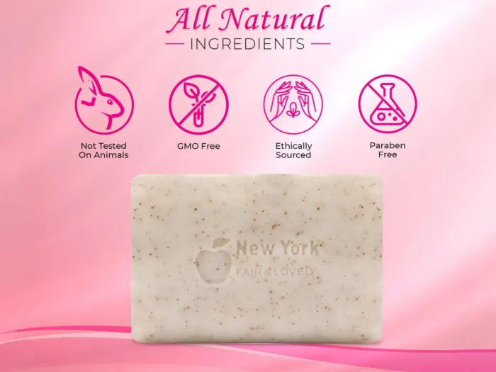 ⁦صابونة نيويورك فير آند لوفلي المقشرة لبشرة ناعمة ومشرقة وخالية من الشوائب⁩ - الصورة ⁦3⁩