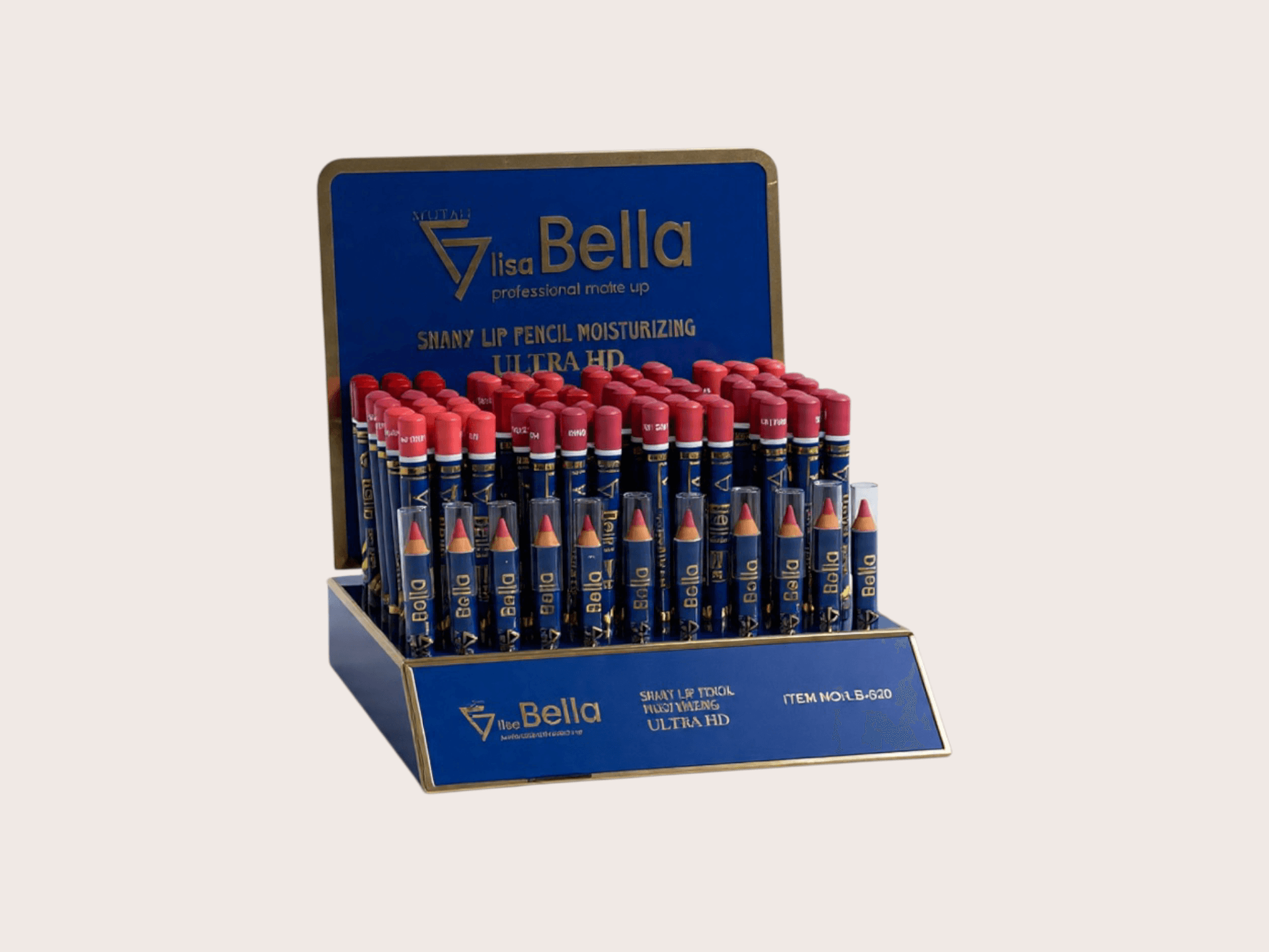 2026/01/1000133024.png أقلام تحديد ورسم الشفاه ليزا بيلا Lisa Bella المرطبة بدقة فائقة - الصورة 1