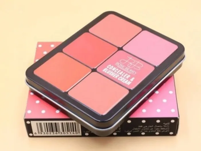 ⁦باليت روز بيري Rose Berry الاحترافي للكونسيلر والتصحيح وبلاشر الكريم⁩ - الصورة ⁦5⁩